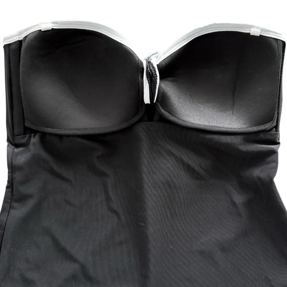 Tommy Bahama Island Cays Cabana Tie-Front Bandeau Tankini Top